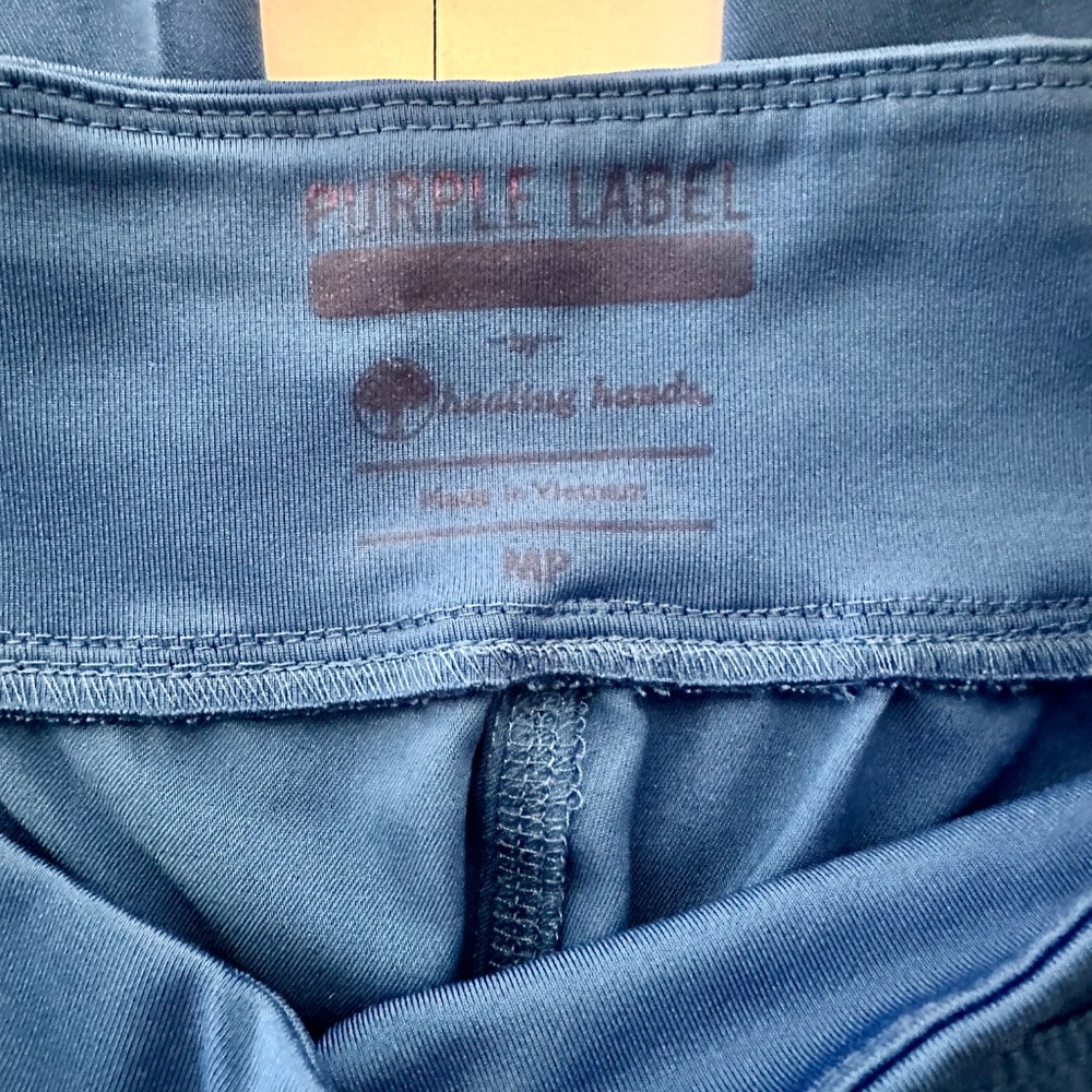 Scrubs Set Purple Label by Healing Hands in Royal Blue Size Medium Petite - Picture 4 of 12